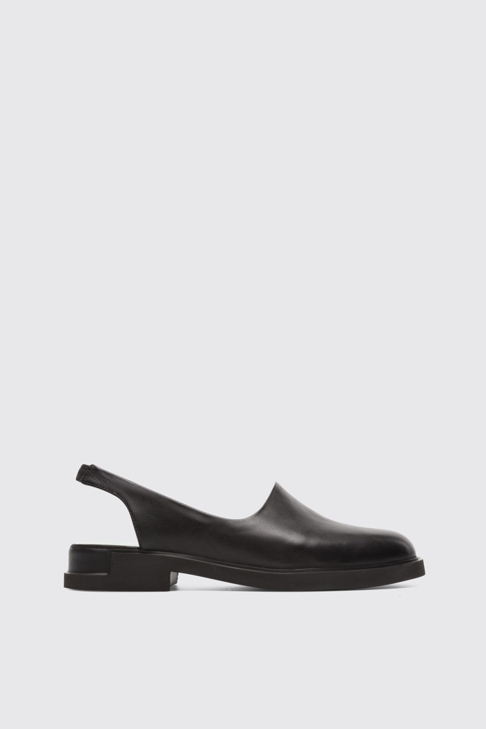 Side view of Iman Black Formal Shoes for Women