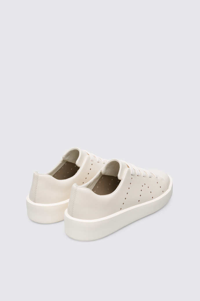 Back view of Courb Cream women's sneaker