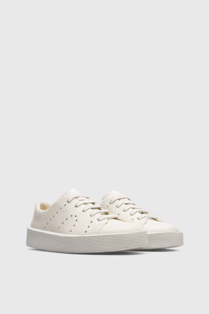 Front view of Courb White women's sneaker
