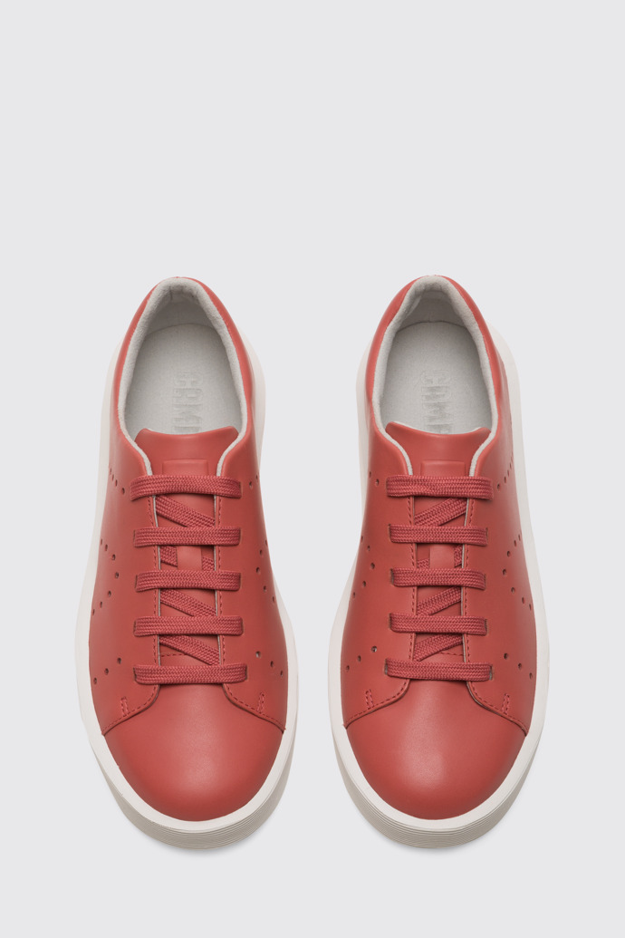 Overhead view of Courb Red women's sneaker