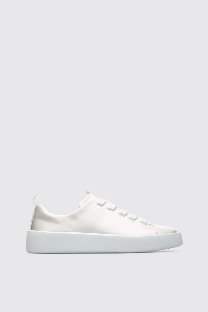 Side view of Courb White Sneakers for Women