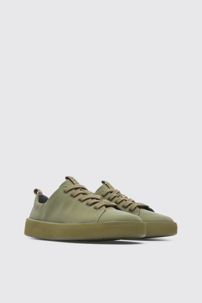 Front view of Courb Green Sneakers for Women
