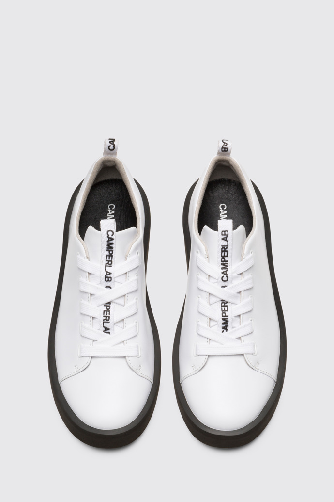 Overhead view of Courb White Sneakers for Women