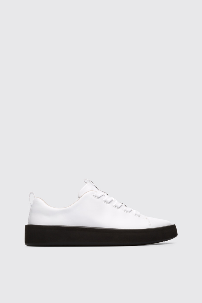 Side view of Courb White Sneakers for Women