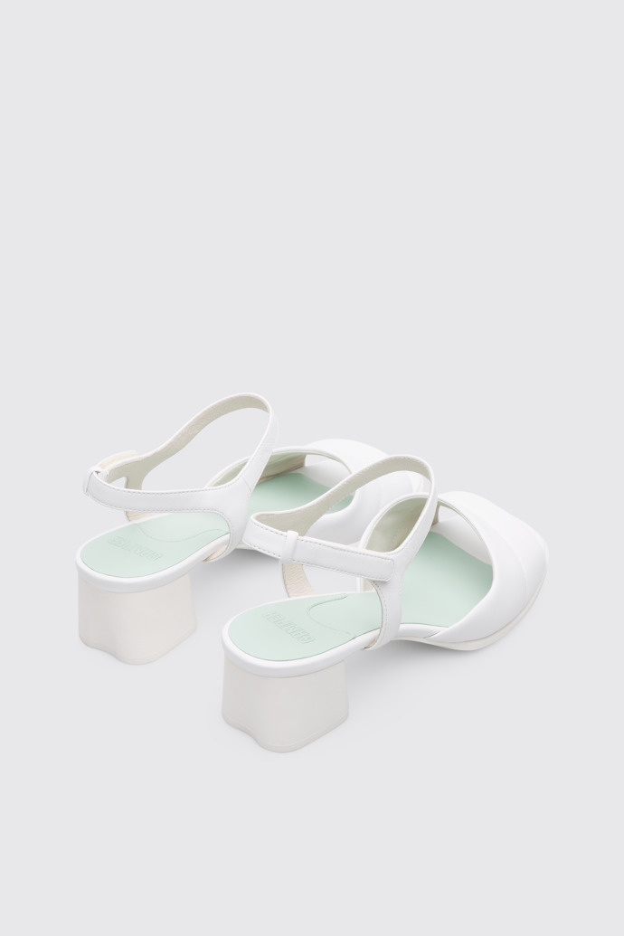 Back view of Katie White Sandals for Women