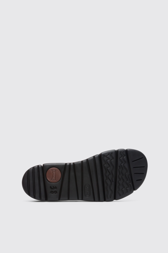 The sole of Oruga Up Black Sandals for Women