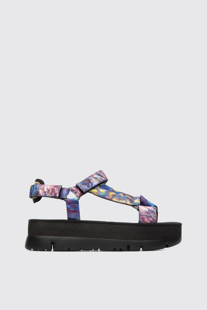 Side view of Oruga Up Multicolor Sandals for Women