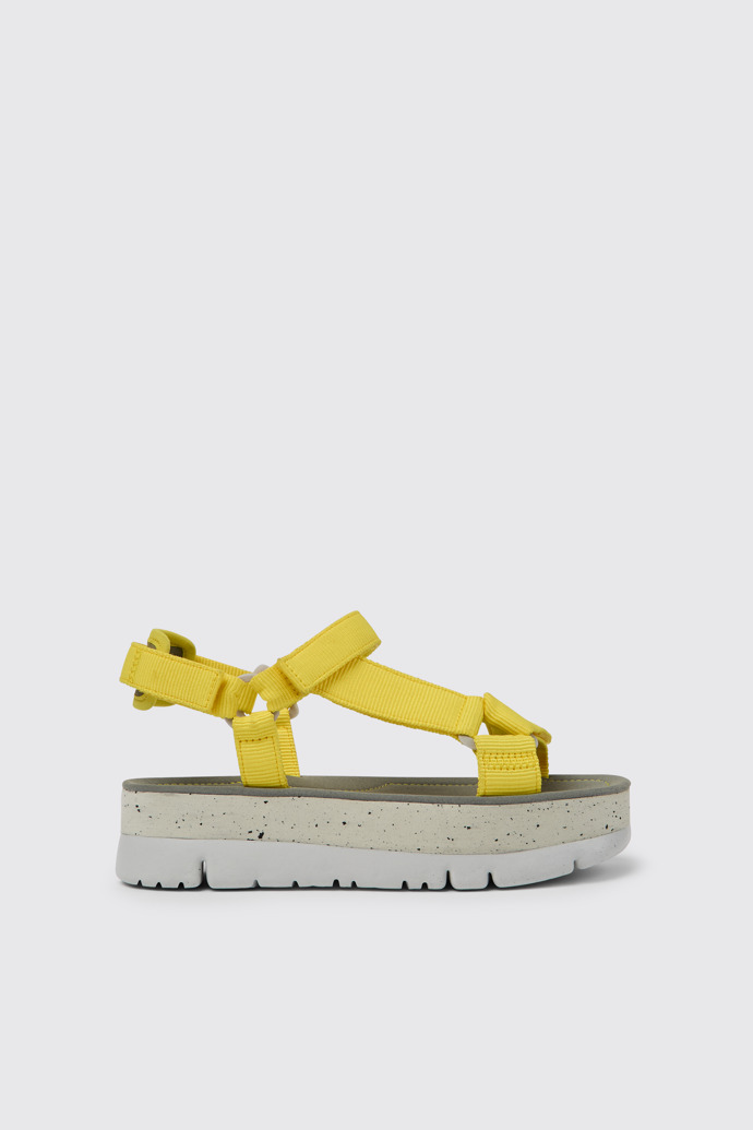 Oruga Up Sandalias de PET reciclado amarillas para mujer