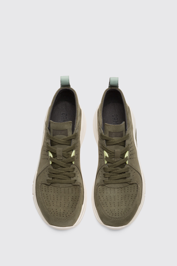 Overhead view of Drift Green Sneakers for Women