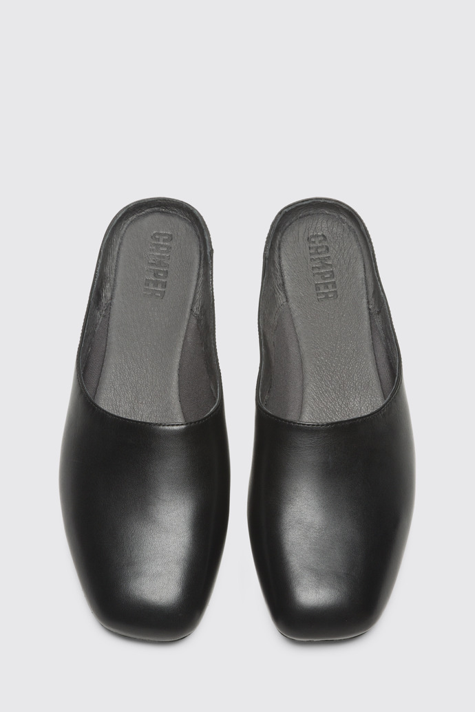 Overhead view of Casi Myra Black Formal Shoes for Women