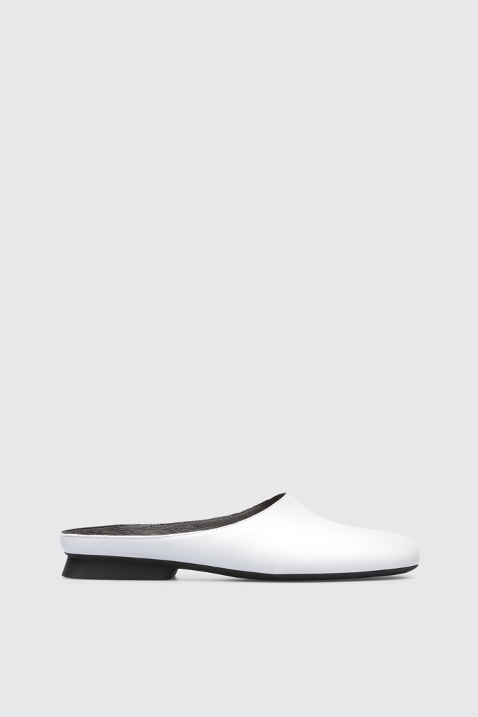 Side view of Casi Myra White Formal Shoes for Women