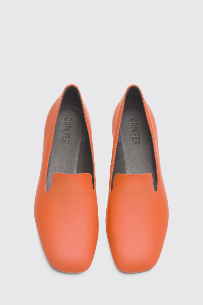 Overhead view of Casi Myra Orange Formal Shoes for Women
