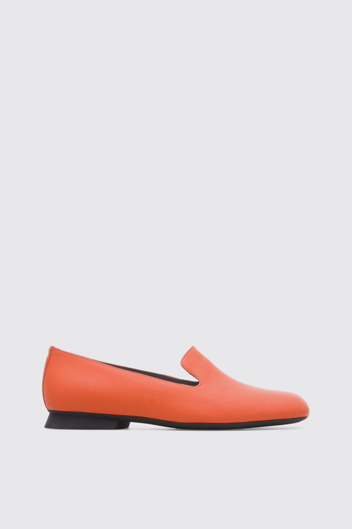 Side view of Casi Myra Orange Formal Shoes for Women