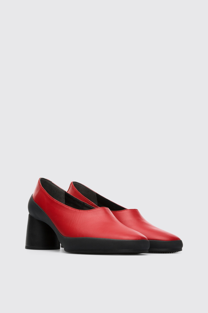 Front view of Upright Red Heels for Women