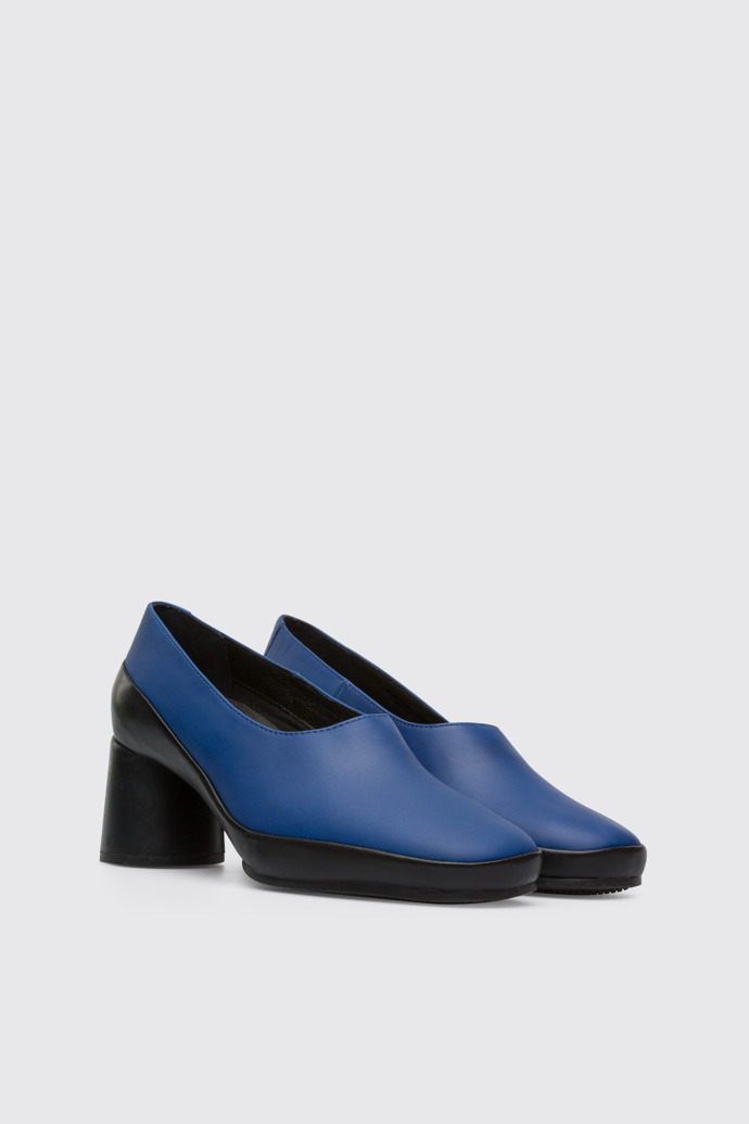 Front view of Upright Blue Heels for Women