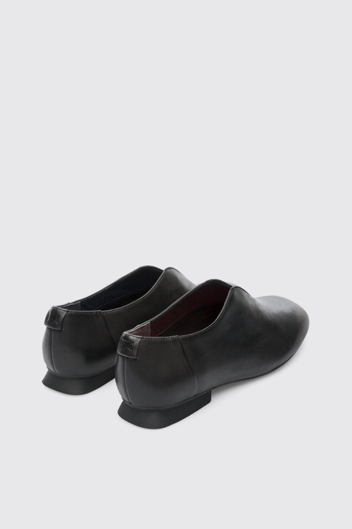 Back view of Twins Black Flat Shoes for Women