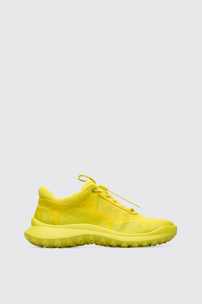 Side view of CRCLR Yellow Sneakers for Women