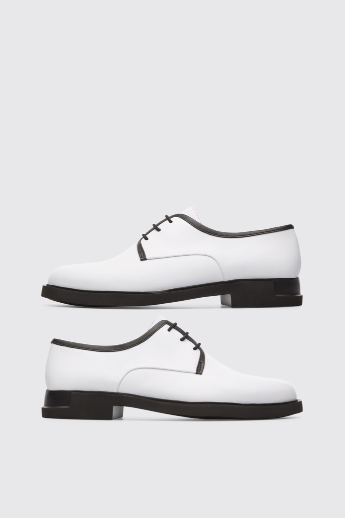 Side view of Twins White Formal Shoes for Women