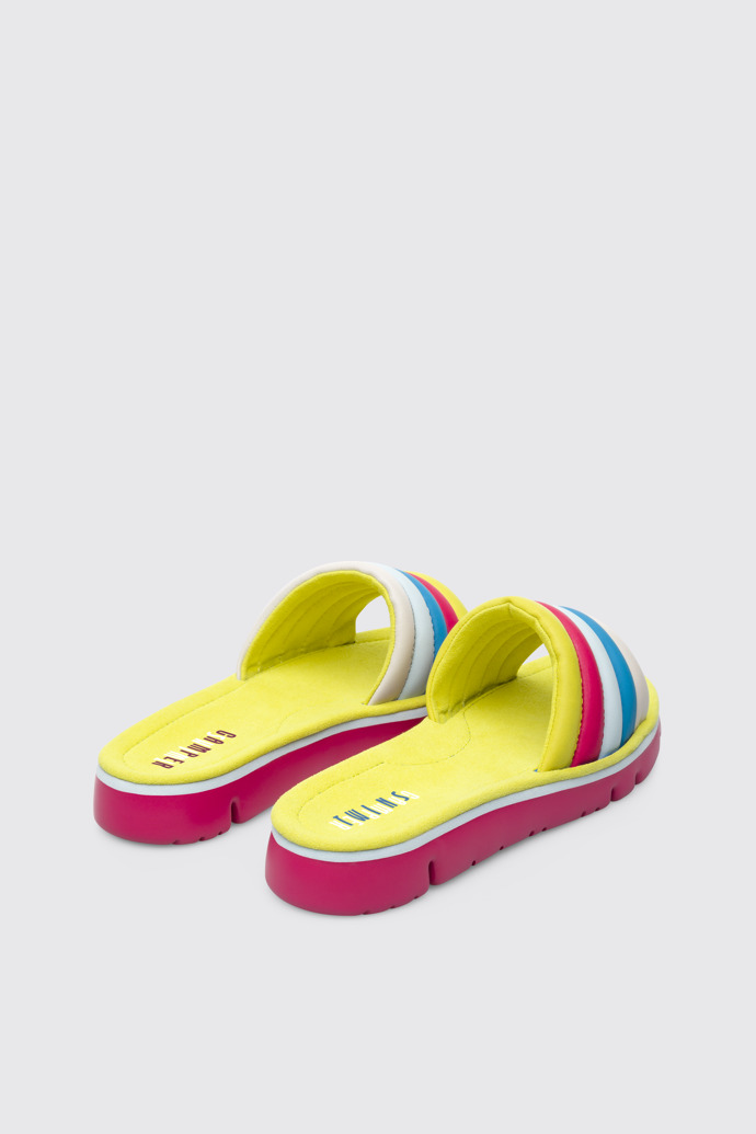 Back view of Twins Multicolor Sandals for Women