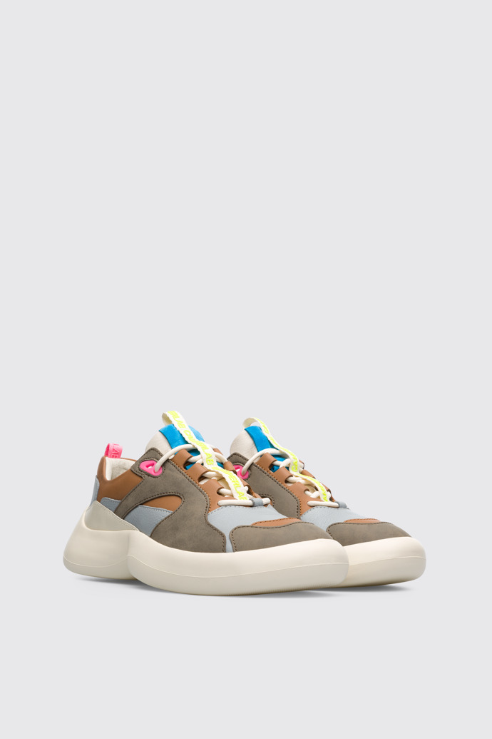 Front view of ABS Women’s multi-colored leather sneaker