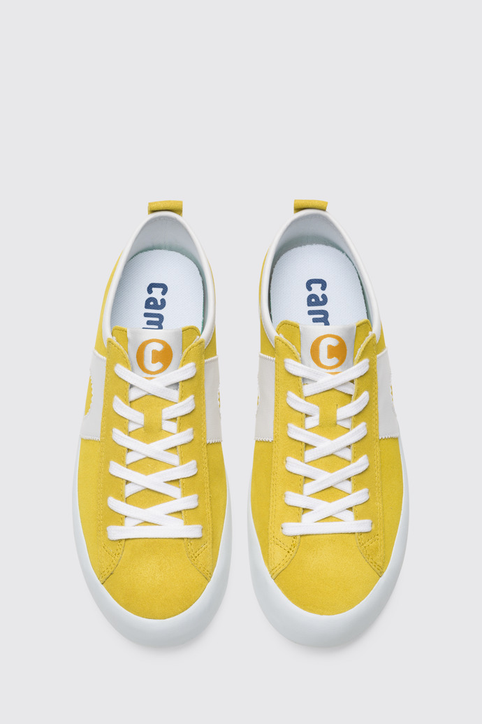 Overhead view of Imar Yellow Sneakers for Women
