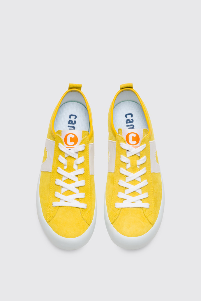 Overhead view of Imar Women’s yellow sneaker