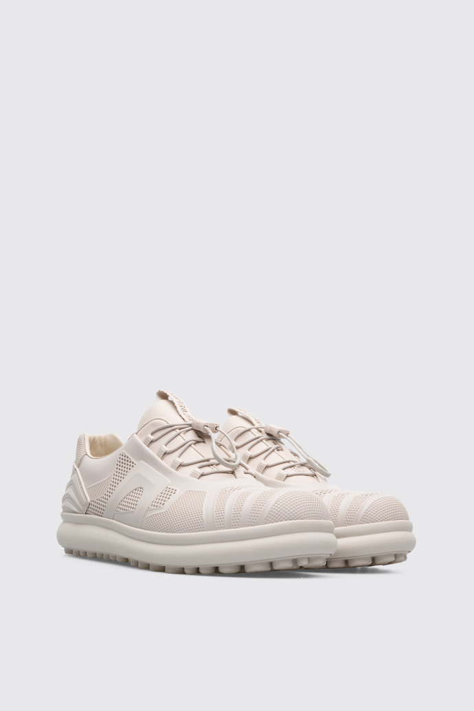 Front view of Pelotas Protect Beige Sneakers for Women
