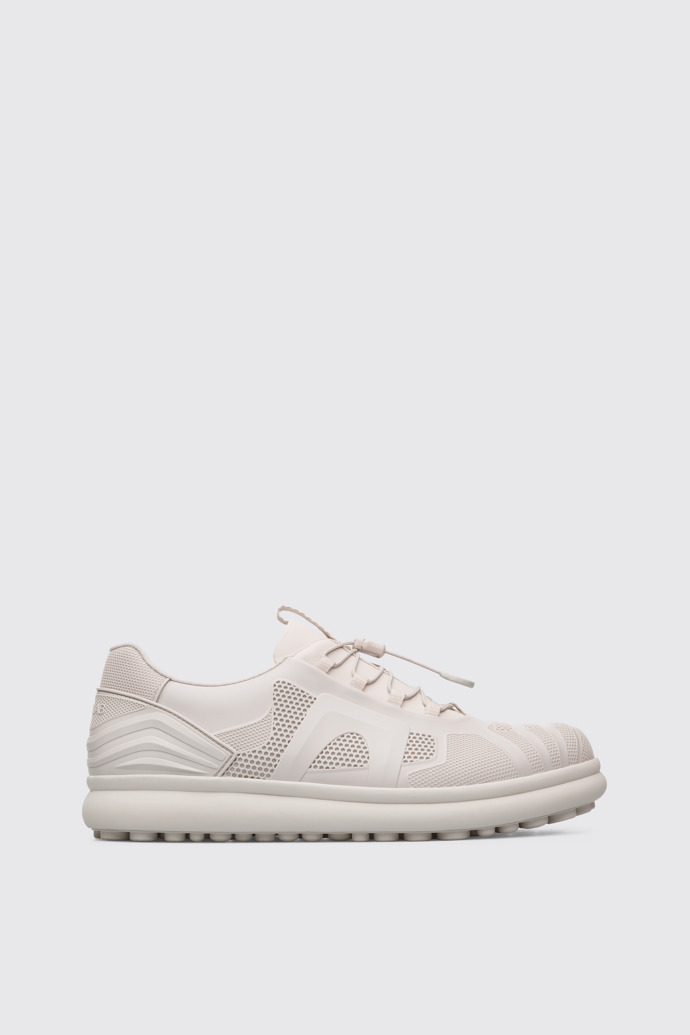 Side view of Pelotas Protect Beige Sneakers for Women