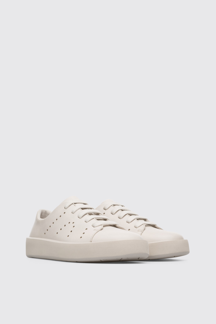 Front view of Courb Beige Sneakers for Women