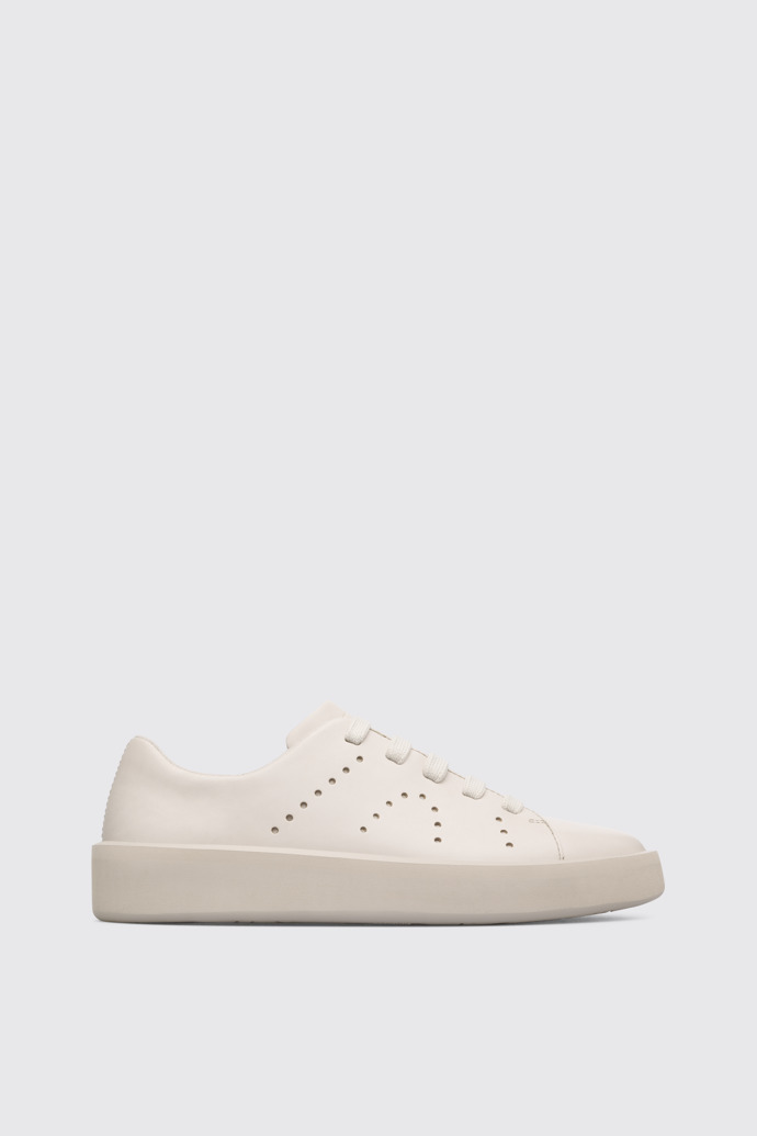 Side view of Courb Beige Sneakers for Women