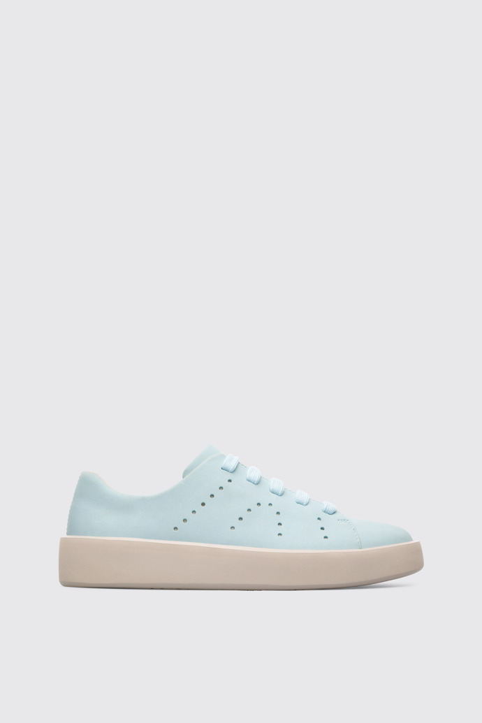 Side view of Courb Blue Sneakers for Women
