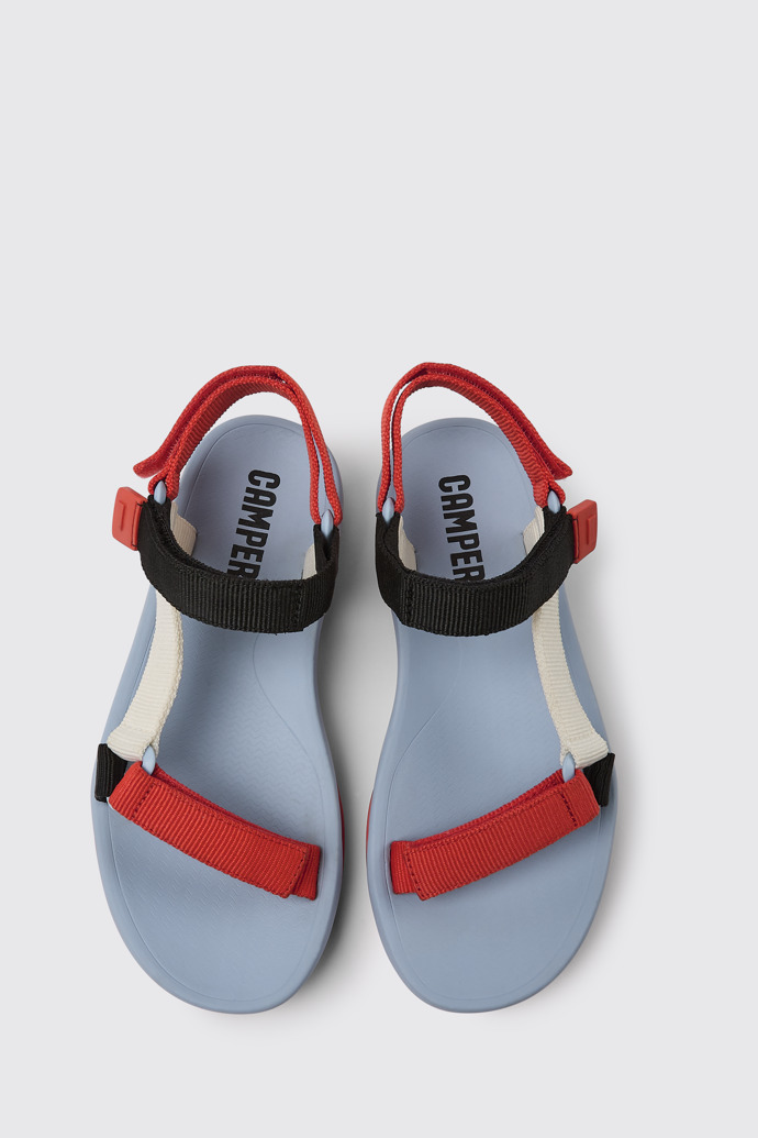 Match Sandalias en color rojo, blanco y  negro para mujer