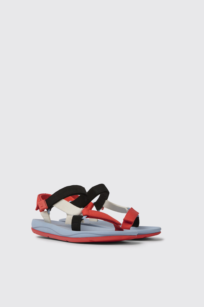 Match Sandalias en color rojo, blanco y  negro para mujer