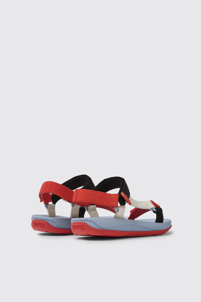 Match Sandalias en color rojo, blanco y  negro para mujer