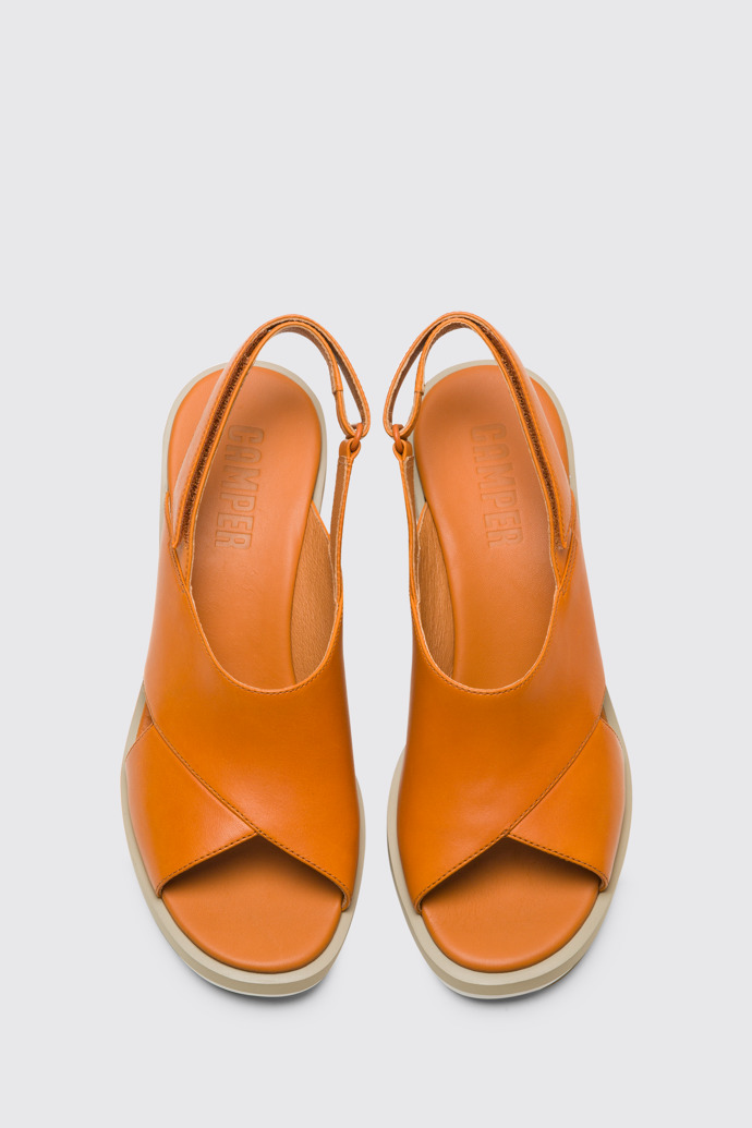 Overhead view of Kyra Women’s orange sandal
