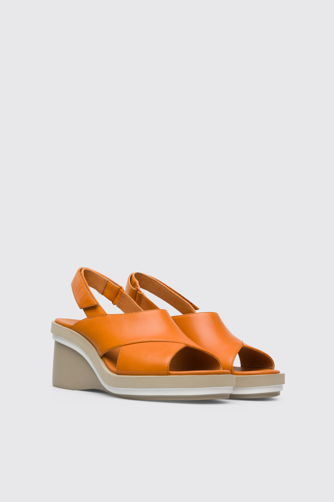 Front view of Kyra Women’s orange sandal