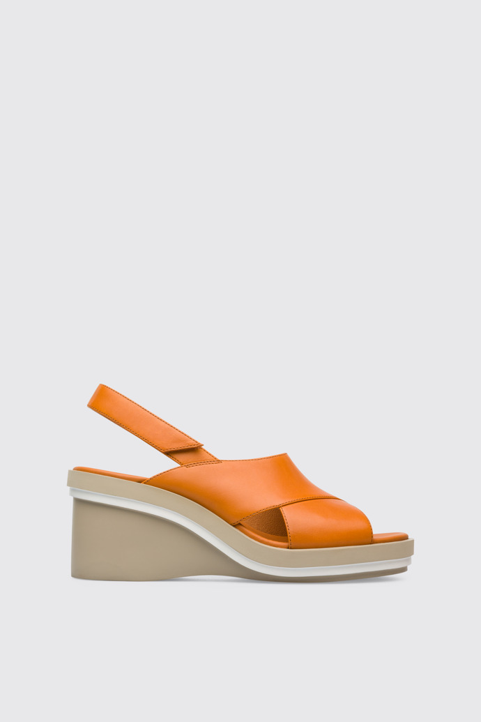 Side view of Kyra Women’s orange sandal