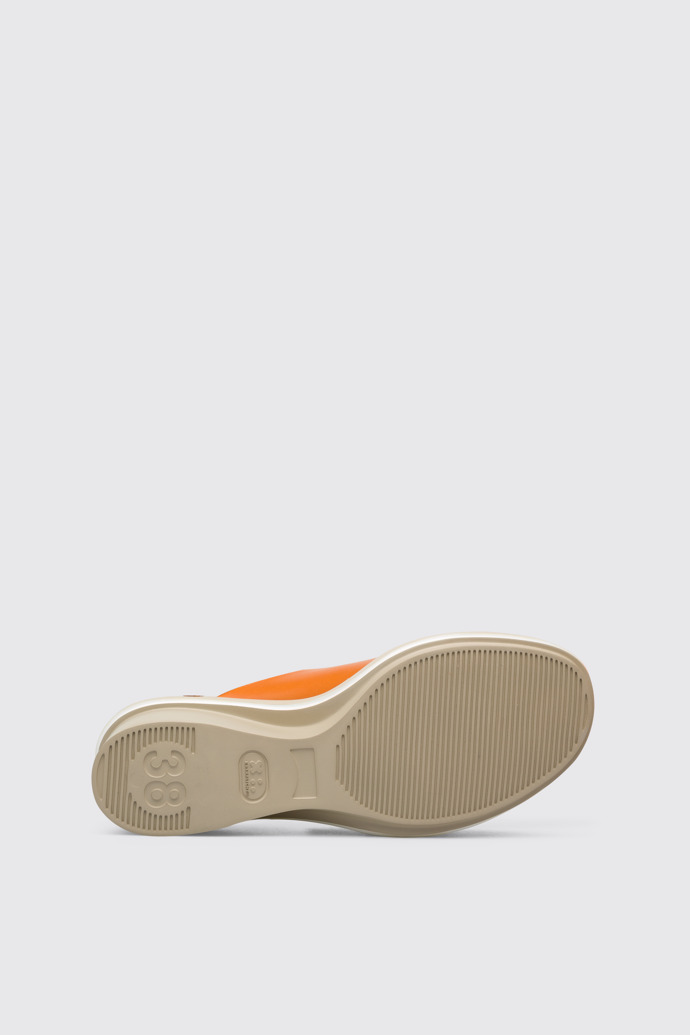 The sole of Kyra Women’s orange sandal