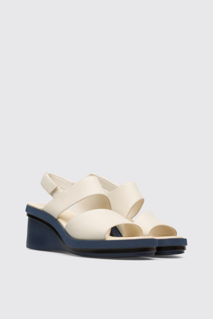 Front view of Kyra Women’s cream sandal