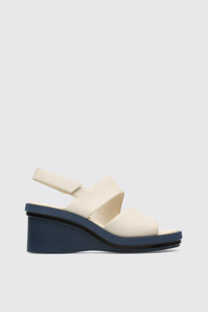 Side view of Kyra Women’s cream sandal