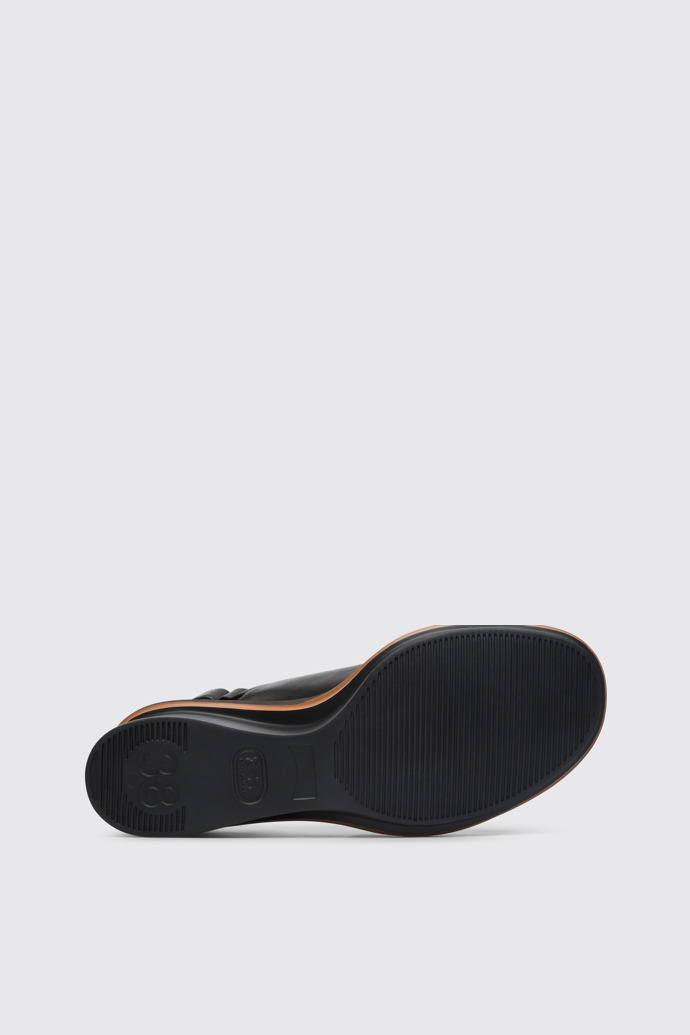 The sole of Kyra Black women's sandal