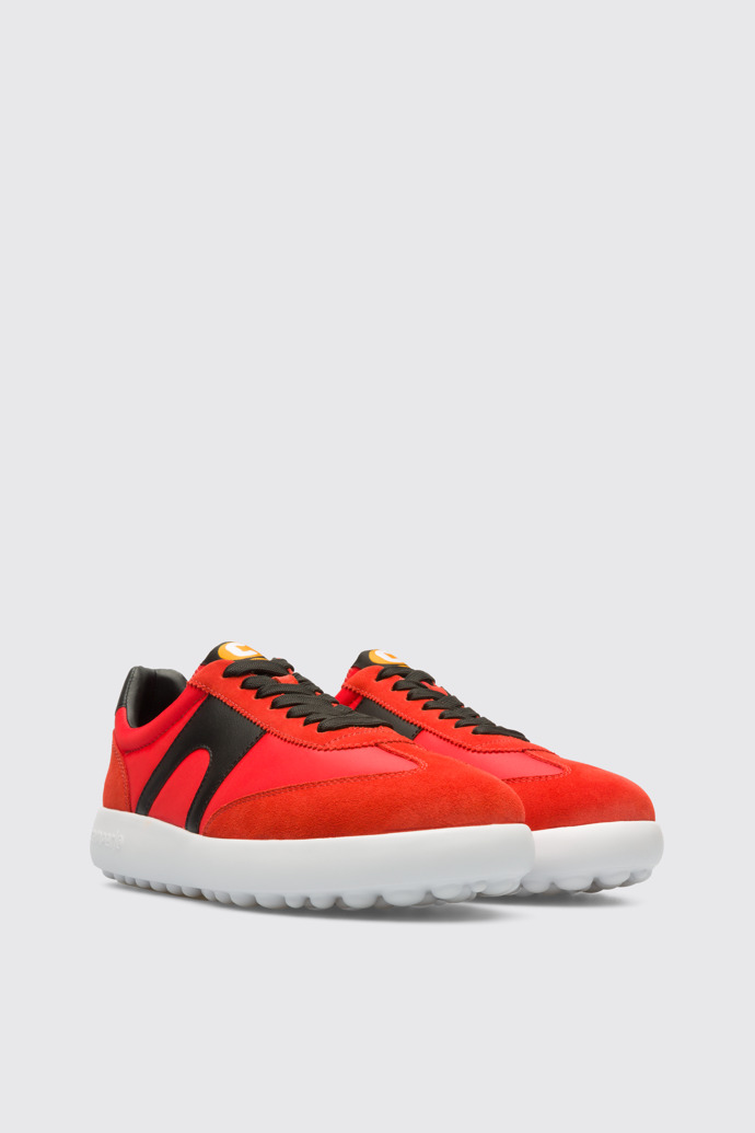 Front view of Camper x SailGP Red sneaker for women