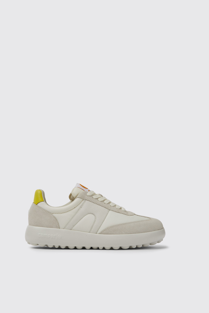 Pelotas XLite Weißer Damensneaker aus Recycling-PET & Nubukleder