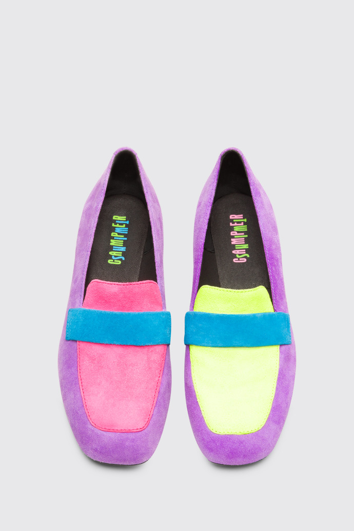 Overhead view of Twins Women’s multi-colored moccasin