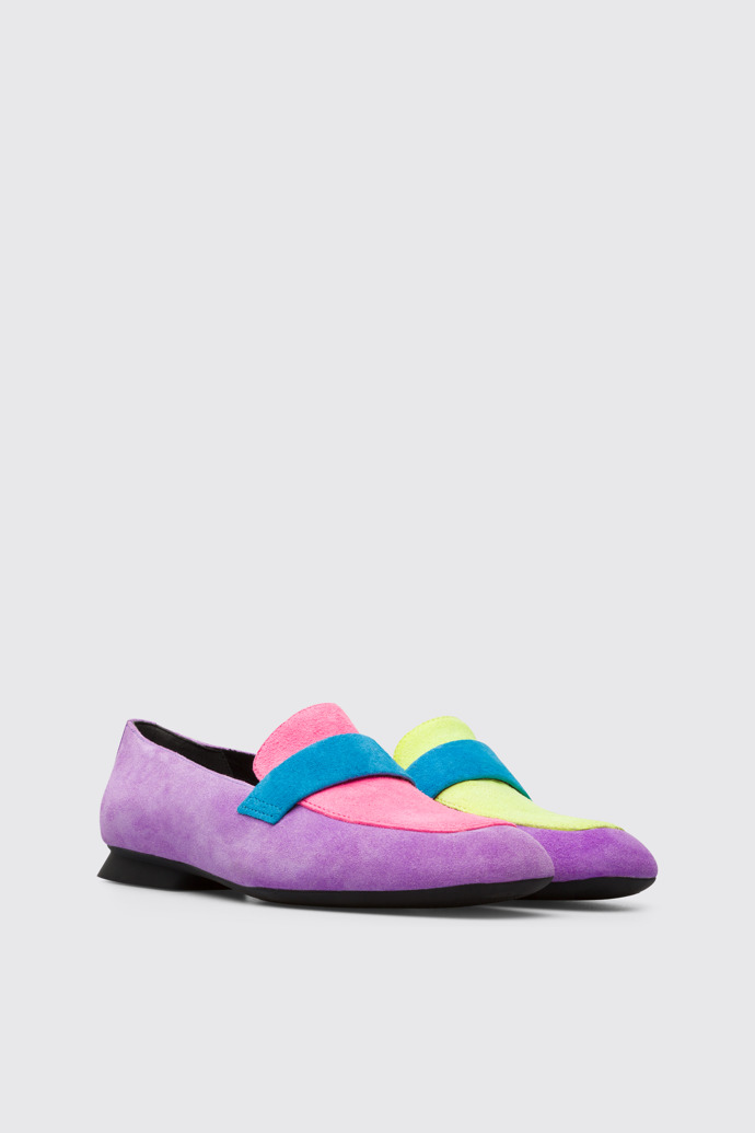 Image of Front view of Twins Women’s multi-colored moccasin