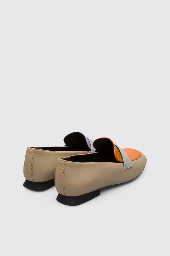 Back view of Twins Women’s multi-colored nubuck moccasin
