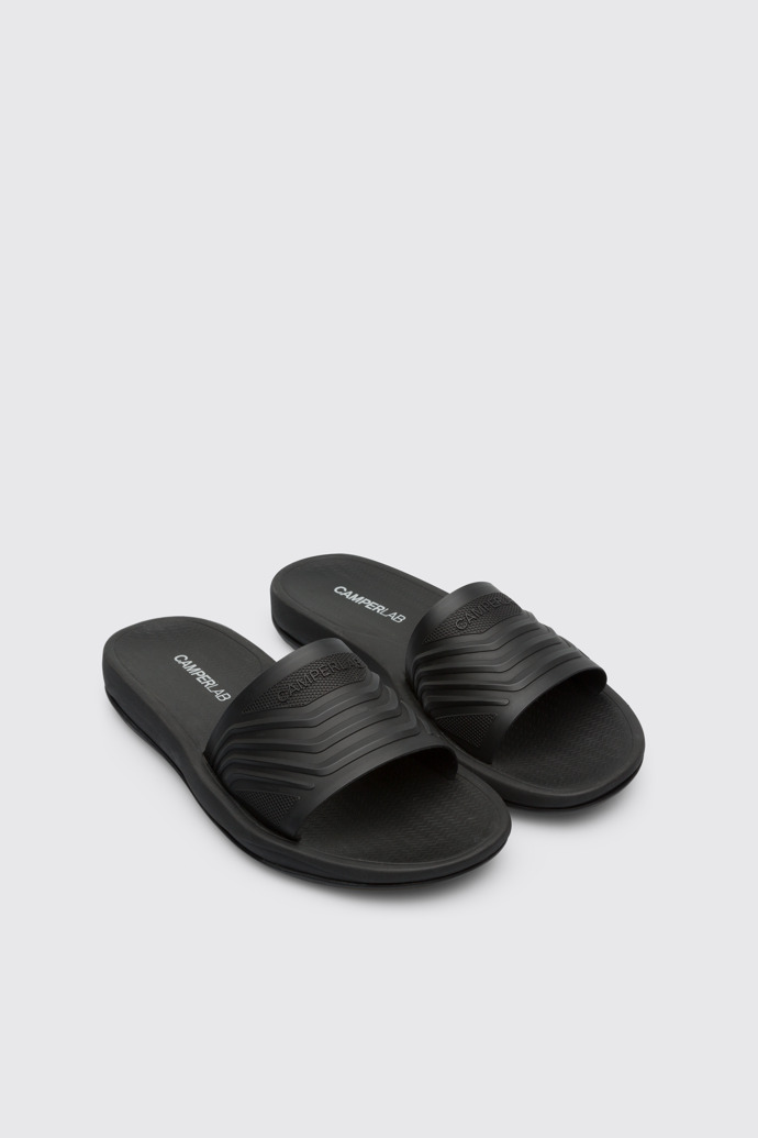 Front view of Match Men’s black slide