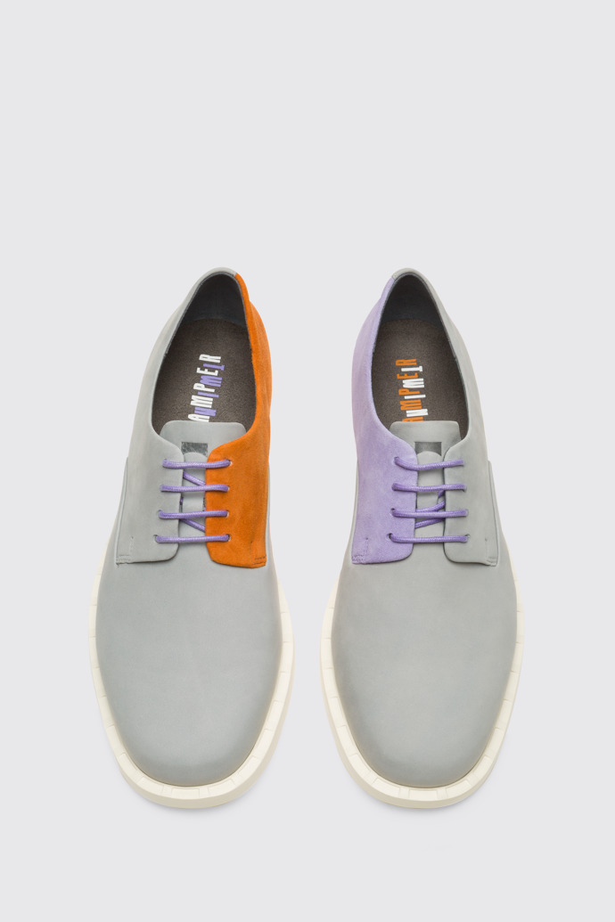 Overhead view of Twins Women’s multi-colored lace-up shoe