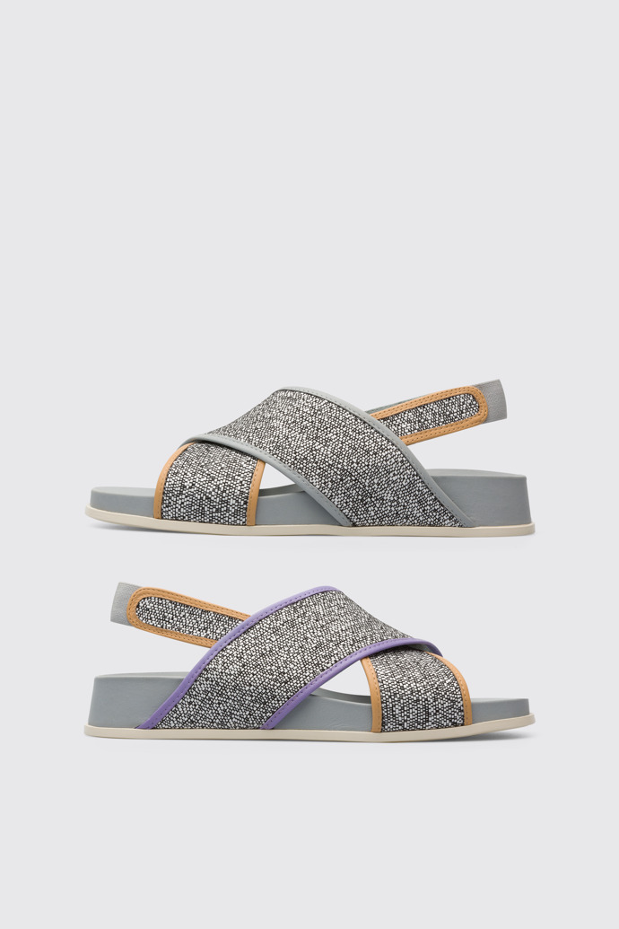 Side view of Twins Women’s multi-colored sandal