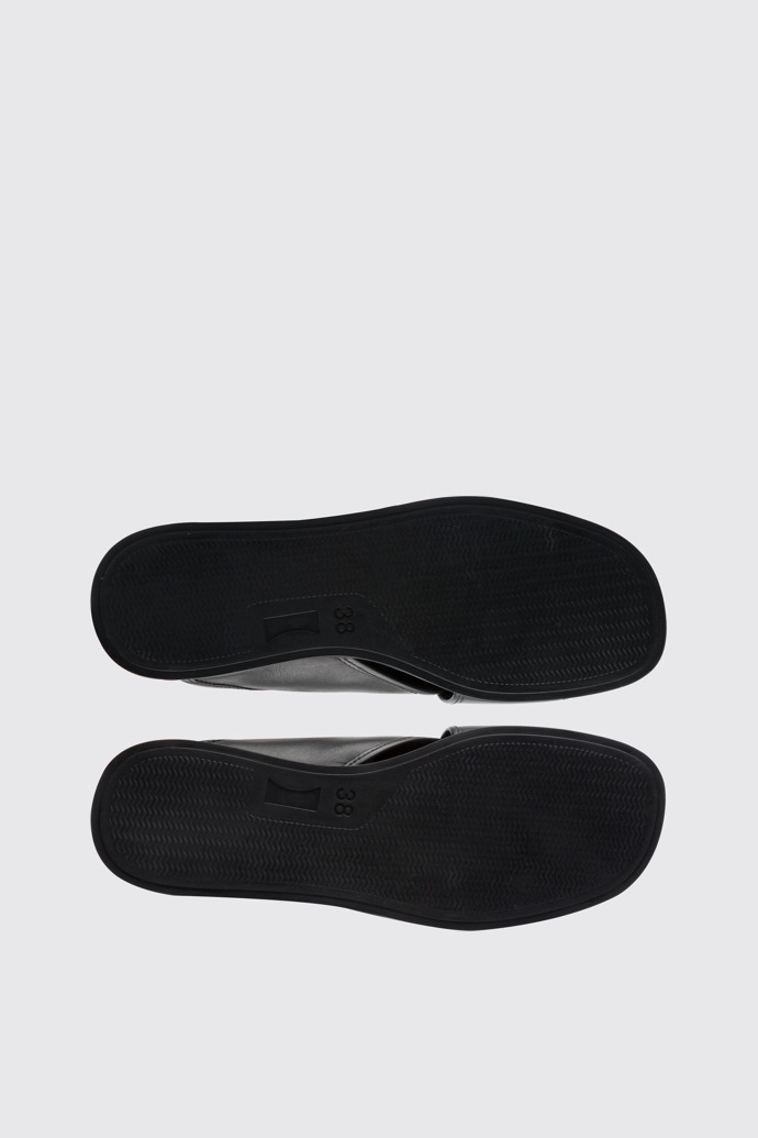 The sole of Twins Black women’s x-strap sandal